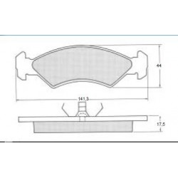Bremžu kluči FORD FIESTA -89, FSL365