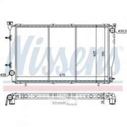 SB Legacy 94-99 radiators 2.5 MAN/AUT +/-KOND 672X394X16...