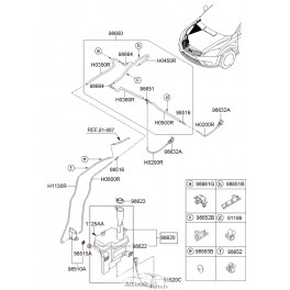 KIA Ceed 10- Logu mazgājamā tvertne 98620-1H600