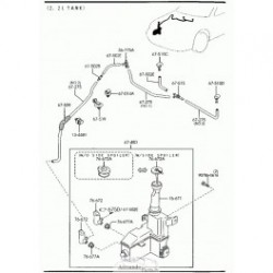 323F Vējstikla mazgātāja sprausla L, BJ0E-67-510C