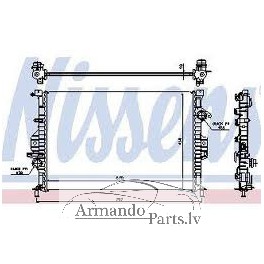 Mondeo 07-10 radiators 1.6,2.0,2.0TDCi MAN 672x460x27 RA66857