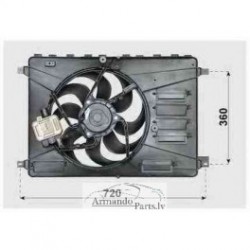 Mondeo 07-10 ventilators komplekts 2.0, 2.3, 1488905