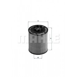 Eļļas filtrs MAHLE ORIGINAL OX173D, WL7232