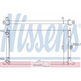 Radiators 1.9 TDI, 647x378x34, 7M0121253K