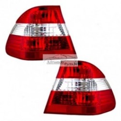 BMW 3 E46 01- aizmugures lukturis SED stūris L balts/sarkans