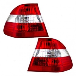 BMW 3 E46 01- aizmugures lukturis SED stūris L balts/sarkans