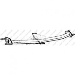 Mazda 323F VI 1.6 01.01-05.04 Izpūtēja caurule,  BOSAL...