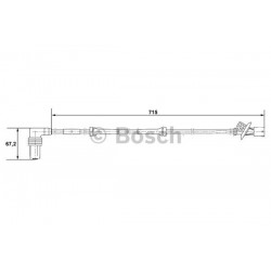 Riteņu griešanās ātrumdevējs   BOSCH  0 265 001 339