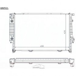 BMW 5 E34 88-95 radiators 2.4TD AUT +/-KOND 650X430 RA60748