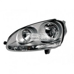 VW Golf 03-09 lukturis L H7+H7 ar motoriņu ALU HELLA