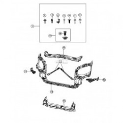Voyager, Priekšas rāmja stiprinājums L,R, 68023328AA 2