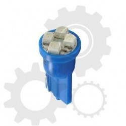 Spuldze Led W5W, T10, 12V 4x SMD 3528 zila 2gab.