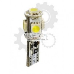 Spuldze Led W5W, T10, 12V 5x SMD 5050 2gab.