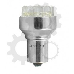 Spuldze Ba15s, P21W 12V 12x FLUX LED 5mm, S25 2gab.
