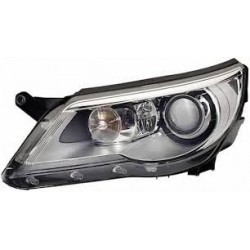 VW Tiguan 11- lukturis R HELLA H7+H15 LED 1EL 010 749-221