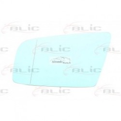 BMW 5 E60 03-  spoguļa stikls L, asfērisks, zils,...
