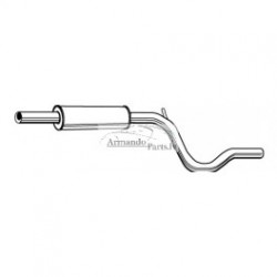 VW CADDY II 1.9 D 95-04  Vidēja klusinātāja daļa