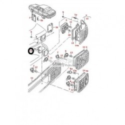 Audi 100 4A C4, A6 -97 aizmugures luktura stiprinājums,...