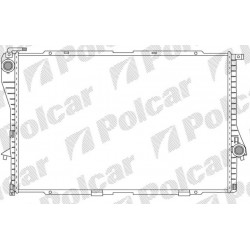 BMW 5 E39 96- radiators 2.0/2.3/2.8/3.5/4.3 645X437X42...