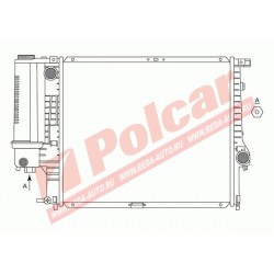 BMW 5 E39 96- radiators 2.0/2.3/2.8 AUT -KOND 520X438X34