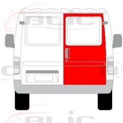 FORD TRANSIT 86-00 Durvis aizmugurējās 