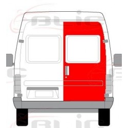 FORD TRANSIT 86-00 Durvis aizmugurējās