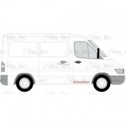  MERCEDES SPRINTER 95-06 / VW LT 96-05 Durvju rem. kompl.