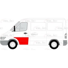 MERCEDES SPRINTER 95-06 / VW LT 96-05 Durvju rem. kompl.