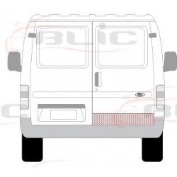 FORD TRANSIT 86-00 Durvju rem. kompl. pa labi