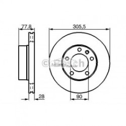 Bremzes/diski DELPHI BG9692