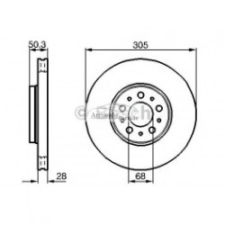 Bremzes/diski DELPHI BG9514
