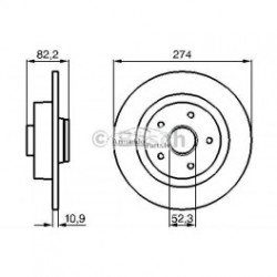 Bremzes/diski DELPHI BG9026RS 2