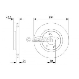 Bremzes/diski DELPHI BG4038 (kompl. 2Gab)