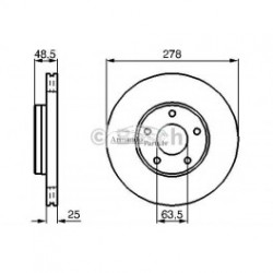Bremzes/diski DELPHI BG3868 (kompl. 2Gab) 2