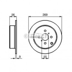 Bremzes/diski DELPHI BG3867 (kompl. 2Gab) 2