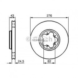 Bremzes/diski DELPHI BG3676 (kompl. 2Gab) 	4041427,... 2