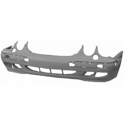 MB W210 99- bamperis ar mazgātāju caurumiem TW