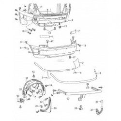 Škoda OCTAVIA 04-13 aizmugures  Stiprinājums 1Z9807863 2