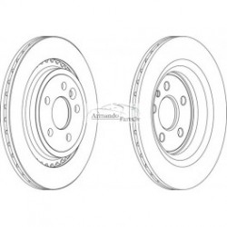 Aizmugurējais tilts Bremzes/diski BREMBO 09.9587.11,...