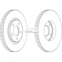 Priekšējais tilts Bremzes/diski BREMBO 09.9743.10,...