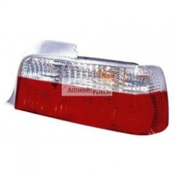 BMW E36 91-98 COUPE aizmugures CRISTAL balts/sarkans... 2