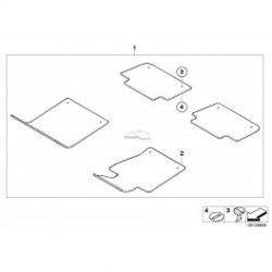 BMW paklāju klipši 51471881521 2