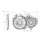 Ventilators radiatoram, 280mm, 385mm,  8E0121207F
