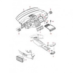 Volkswagen Passat 98-05 Ventilācijās lūka, 4A0819181
