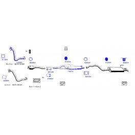 Audi 80 B4 Vidus Klusinātājs 17861W, 8A0253409F