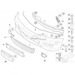 BMW E46 priekšējā bampera stiprinājums R 51118195296