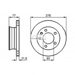 Bremžu disks TRUSTING MB SPRINTER  	9014210312