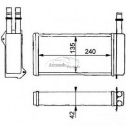 FD Escort 90-95 radiators salona visi mod RA71755