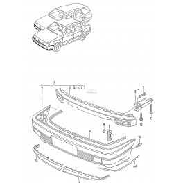 Bampera turētājs  VW GOLF/VENTO 1H0 807 193