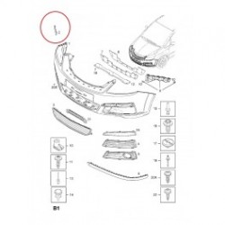Opel Zafira 05- āķa vāciņš priekšā, 13247300